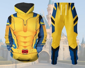 Wolverine Kostüm Hoodie, Wolverine Cosplay Shirt, Xmen Superhero Sweatshirt, Deadpool 3 Film T-Shirt, Logan Kostüm T-Shirt, Halloween-Kostüm