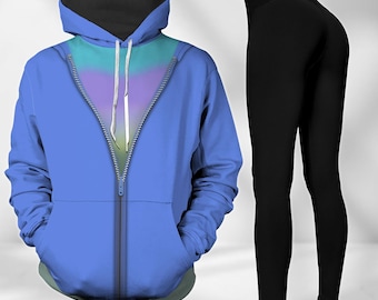 Riley Andersen Costume Hoodie, Riley Andersen Leggings, Inside Out 2 Movie Character Cosplay, Pixar Movie Shirt, Disney Costume For Her