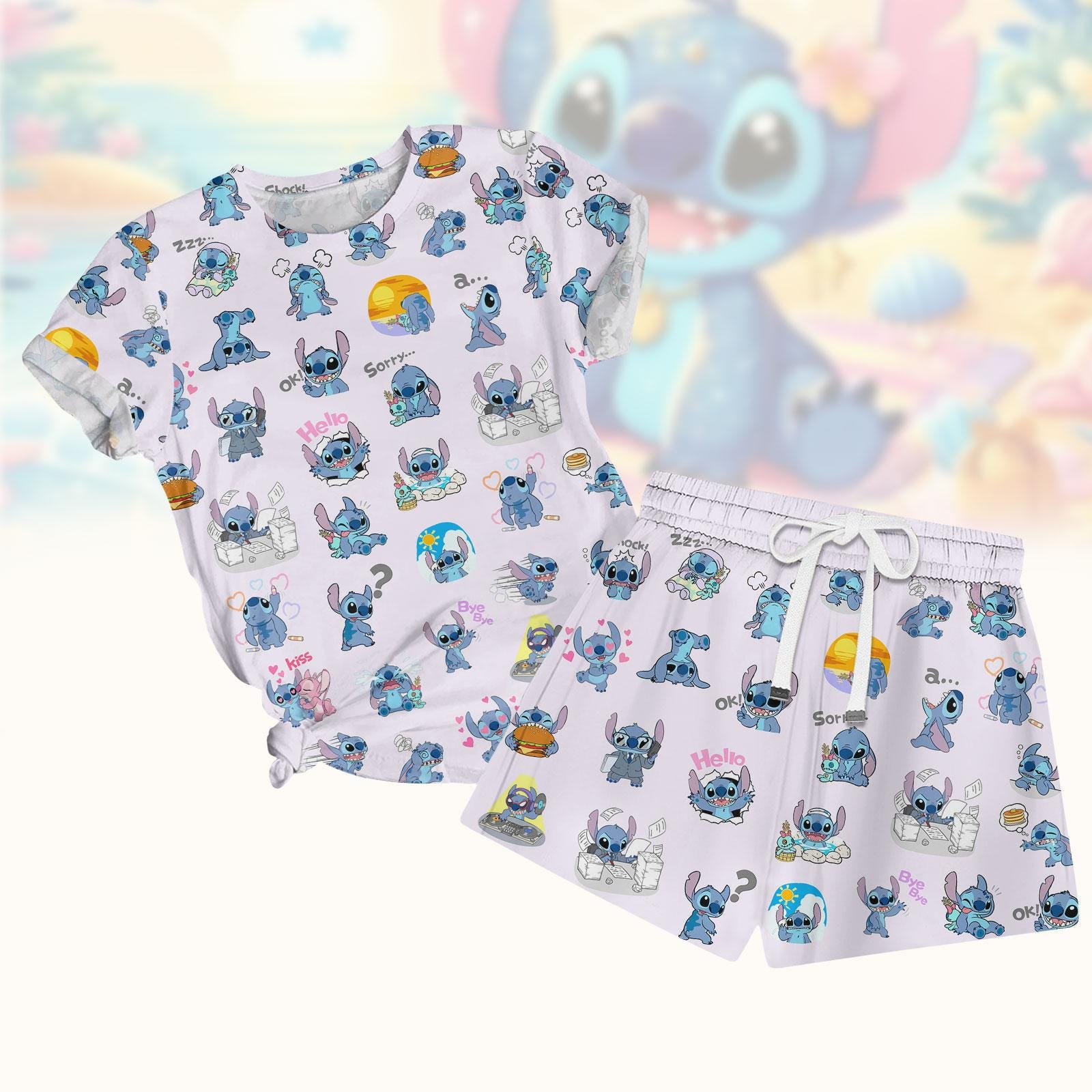 Pajamas Il Pigiama Di Stitch Lilo And Stitch Angel Pajamas UK