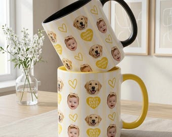 Taza con foto para el Día del Padre, Taza personalizada "El mejor papá del mundo", Regalo personalizado para papá, Taza con foto para papá, Regalo de recuerdo