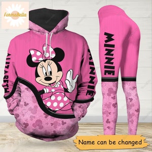 Halloween Minnie Hoodie, Personalized Disney Minnie Shirt, Disney Mouse Leggings, Cartoon Yoga Leggings, Leggings For Girls, Birthday Gifts
