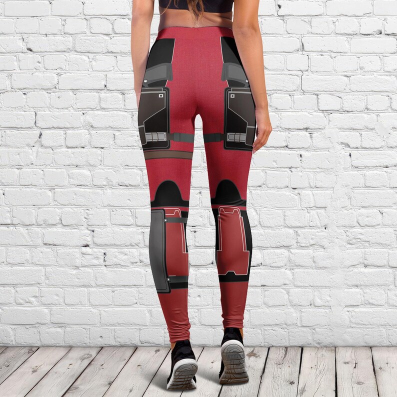 Halloween Deadpool Costume Hoodie, Deadpool Leggings, Superhero Cosplay