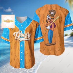 Camiseta de Halloween personalizada de Goofy, camiseta de béisbol de perro de Disney, camiseta de béisbol personalizada para niños adultos, camiseta de dibujos animados, regalos de perro Goofy