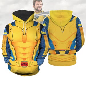 Wolverine Costume Hoodie, Wolverine Cosplay Shirt, Xmen Superhero Sweatshirt, Deadpool 3 Movie Tee, Logan Costume Tee,Halloween Costume