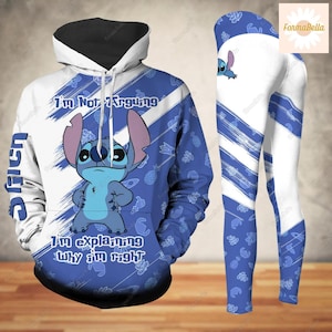 Halloween Stitch Quotes Hoodie, Disney Stitch Leggings, Cartoon Movie Hoodie, Leggings For Girls, Lilo And Stitch, Ideal Gift for Her