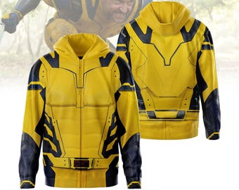 Halloween Wolverine Costume Shirt, Superhero Movie Character Shirt, Wolverine Cosplay Costume Tee, 3D All Over Print Shirt, Mens Shirt
