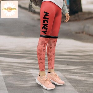 Mickey Mouse Hoodie, Personalized Mickey Hoodie, Disney Mickey Leggings, Mickey Yoga Leggings, Leggings For Girls, Disney Mouse Hoodie