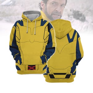 Halloween Wolverine Costume Hoodie, Deadpool 3 Movie Shirt, Superhero Characters Cosplay Shirt, Trendy Wolverine Cosplay For Adults