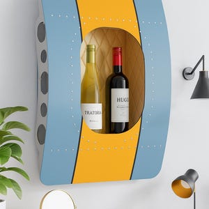 Airplane furniture Airplane parts Wall bar Airplane gift Wall decoration Bar Airplane wall shelf