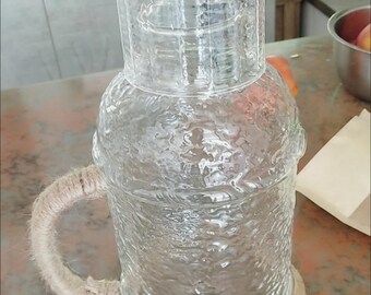 Retro cold water bottle, hammered glass cold water bottle, 2300ml cold water bottle