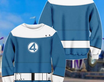 Sue Storm Cosplay Sweatshirt, Fantastic Four Cosplay Hoodie, Invisible Woman Shirt, Susan Storm 3d Sweatshirt, Fantastic Four Hoodie