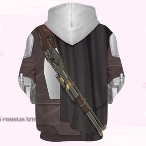 Mandalorian Costume Hoodie, Mandalorian Jogger, Mandalorian Cosplay Hoodie, Star Wars Hoodie, Baby Yoda Shirt, Birthday Gift For Him