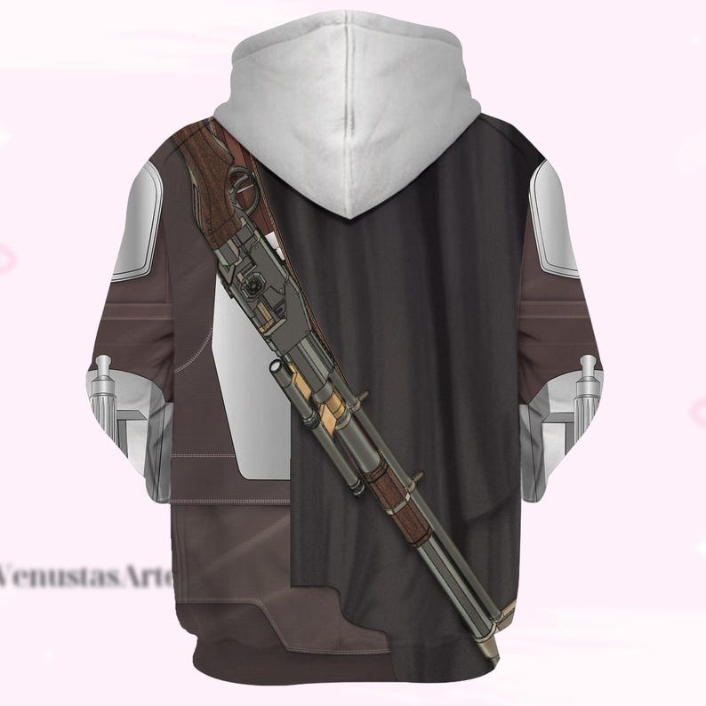 Mandalorian Costume Hoodie, Mandalorian Jogger, Mandalorian Cosplay Hoodie, Star Wars Hoodie, Baby Yoda Shirt, Birthday Gift For Him