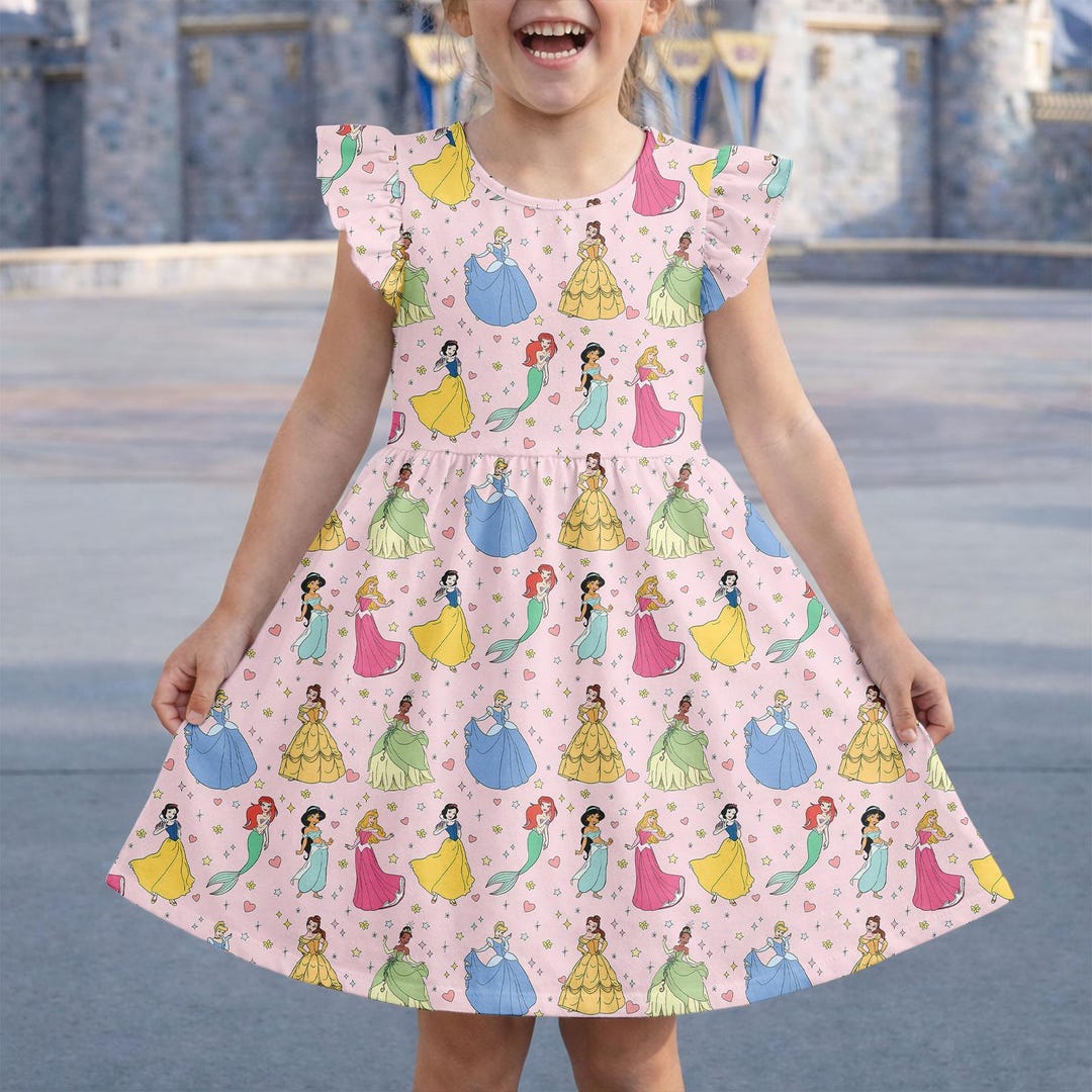 disney princess dress cotton Ruffle Dress, Princess Outfit Dress, Ariel Belle Jasmine Cinderella Outfit, Cute Fairytale Dress, Disneybound Wedding dress The Alternative Christmas Party charleston theyll love wearing a Size:S-M