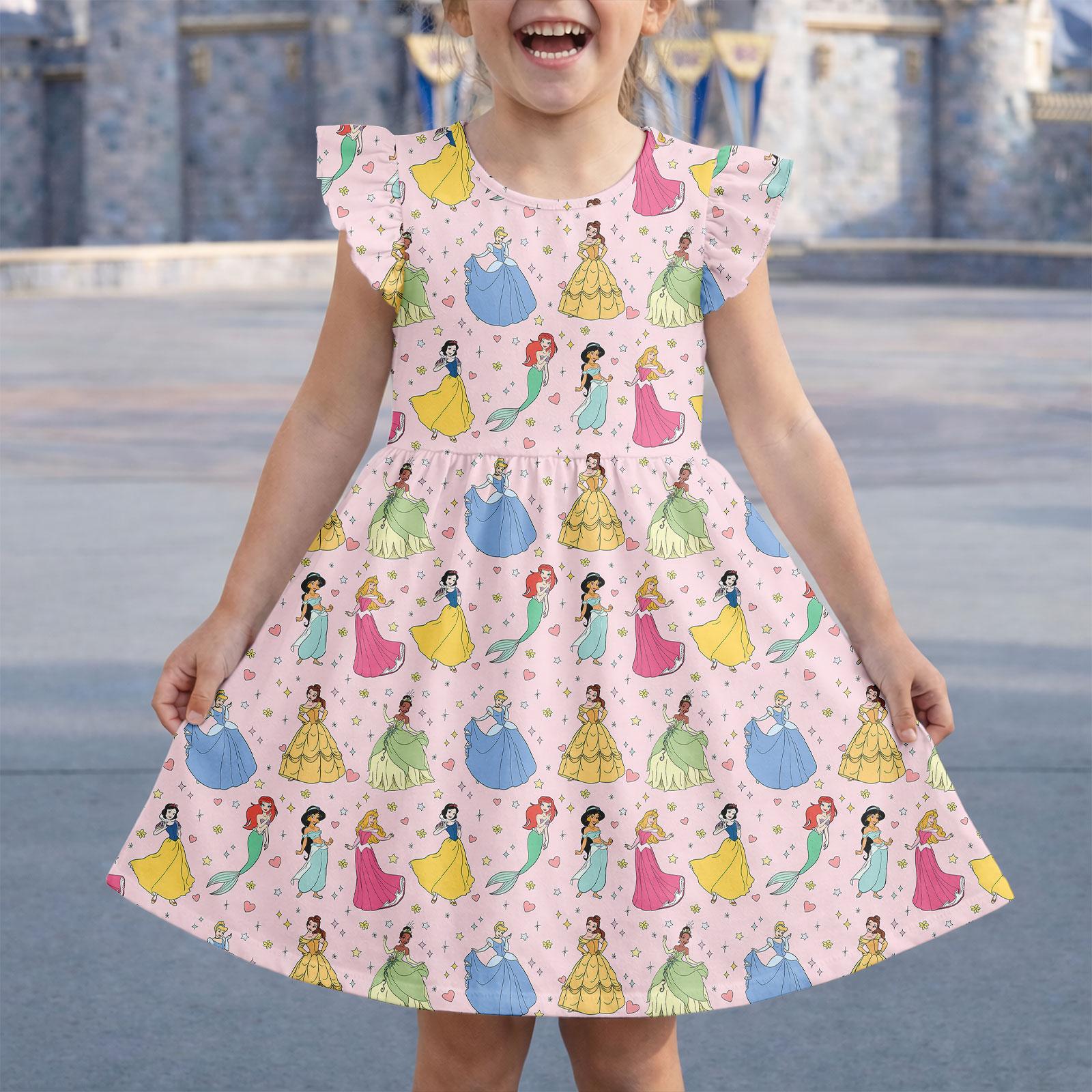 disney princess dress etsy Princess Ruffle Dress, Disney Princess Outfit Dress, Ariel Belle Jasmine  Cinderella Outfit, Cute Fairytale Dress, Disneybound Dress