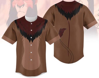 Scar The Lion King Baseball Jersey, Disney Villain Costume Shirt for Men, Halloween Scar Jersey Kids Shirt, Cosplay Outfit, Halloween G