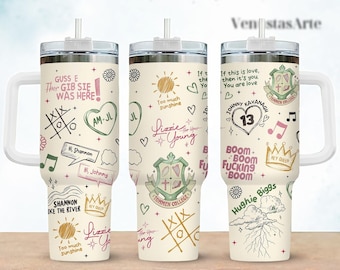 Vaso Boys of Tommen de 40 oz, vaso de Tommen College, vaso Kavanagh 13, regalo para amantes de los libros, regalo para amantes de los libros