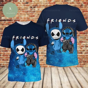 Halloween Stitch And Jack Cosplay Hoodie, Magic Kingdom Shirt, Stitch Tshirt, Jack Skellington Sweatshirt, Trick Or Treat Shirt