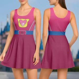 Ginny Skater Dress, Orange Cat Dress Kids, SuperKitties Costume, Gift for Her, Cute Cosplay Outfit, Halloween SuperKitties Cosplay Dres