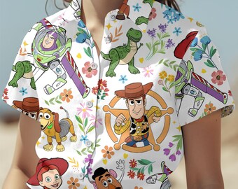 Disney Toy Story Hawaiian Shirt, Woody Buzz Hawaiian Outfit