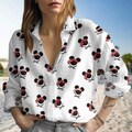 Mickey and Minnie Cruise Pirate Blouse Shirt, Disney Pirates of Caribbean Shirt, Mouse Pirate Women Blouses Shirt, Cartoon Magic Kingdom