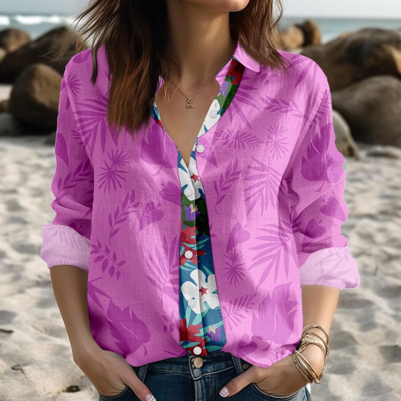 Nick Wilde Costume Linen-Look Shirt, Zootopia 2 Blouse Shirt, Disney Zootopia Cosplay Blouse Women Shirt, Costume Cosplay Gift