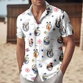 Mickey And Co Cruise Button Shirt/Short, Mickey Cruise Hawaiian Shirt, Disney Cruise Hawaiian Shirt, Summer Gift For Him, Cruise Gift product logo