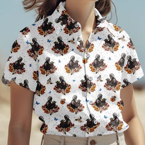 The Mandalorian And Grogu Shirt, Bounty Hunter Shirt, Star Wars Button Shirt, Baby Yoda Shirt, Mandalorian Shirt, Disneyland Shirt