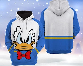 Disney Donald Duck Hoodie Shirt, Cute Donald Duck Hoodie, Donald Duck Unisex Hoodie, Disneyland Aesthetic Hoodie, Disney Fan Gifts