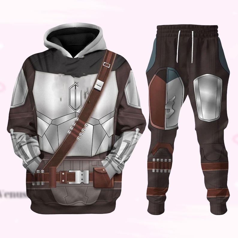 Mandalorian Costume Hoodie, Mandalorian Jogger, Mandalorian Cosplay Hoodie, Star Wars Hoodie, Baby Yoda Shirt, Birthday Gift For Him