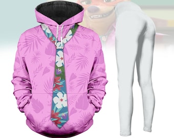 Sudadera con capucha y leggings de Nick Wilde, disfraz de Zootopia 2, disfraz de Halloween para fans de Disney, camiseta de Nick Wilde de Zootopia 2, regalo para ella