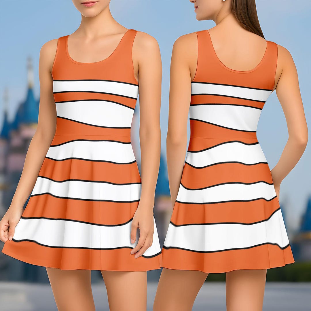 Nemo Skater Dress Finding Nemo Cosplay Costume Cosplay Women Dress Nemo Skater Dress Finding Nemo Cosplay Costume Cosplay Women Dress