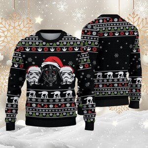 Funny Star Wars Darth Vader Black Ugly Christmas Sweater – Unisex Gift Idea