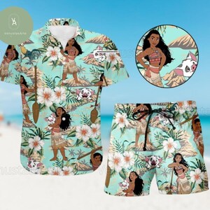 Moana Hawaiian Shirt, Disneyland Moana Shirt, Moana Hawaiian Shirt, Moana Summer Shirt, Moana Vacation Shirt, Moana Aloha Hawaii Shirt