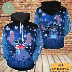 Halloween Stitch Shirt, Personalized Stitch Hoodie, Lilo And Stitch Shirt, Stitch Sweatshirt, Stitch Tshirt, Stitch Fan Birthday Gift