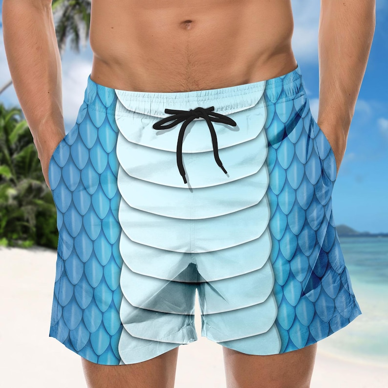 Zootopia 2 Snake Costume Button Shirt/Shorts, Blue Snake Hawaiian Set, Cartoon Character Cosplay Outfit, Halloween Matching Gift