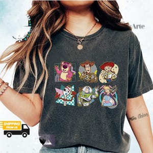 Disney Toy Story Charakter Comfort Colors Shirt, Toy Story Comfort Colors Shirt, Disney Shirt, Toy Story Charakter Geschenke für Fans, Toy Story Merc