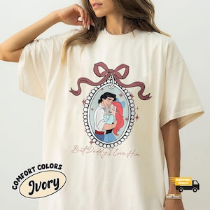 But Daddy I Love Him Comfort Colors Shirt, Disney Bracelets Shirt, Retro Coquette Disney Princess Shirt, Ariel Princess Shirt