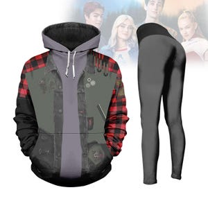 Zed Necrodopolis Hoodie Legging, Zombies 4 Cosplay Hoodie, Halloween Costume Hoodie, Zed Zombies 4 Gift, Disney Outfit for Her