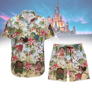 Disney Moana Hawaiiaans shirt, Aloha Beaches Moana outfit, Disney Princess Hawaiiaans shirt, Disney tropisch Hawaiiaans shirt, Moana merchandise