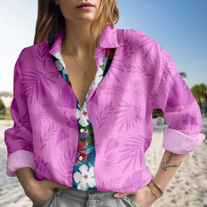 Nick Wilde Costume Linen-Look Shirt, Zootopia 2 Blouse Shirt, Disney Zootopia Cosplay Blouse Women Shirt, Costume Cosplay Gift