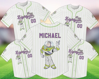 Camiseta de béisbol de Buzz Lightyear, camiseta de Space Ranger de Disney, camiseta familiar a juego de Toy Story, atuendo de Pixar