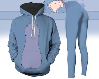 Leggings con capucha de Winnie The Pooh, disfraz de cosplay de Ígor de Disney, leggings de dibujos animados para mujer, sudadera con capucha de Magic Kingdom, regalo para ella