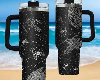 Star Wars Becher 40 Unzen, Millenium Falke Becher, Möge die Macht mit dir Geschenk, Star Wars Tasse 40 Unzen, Becher Geschenk für Vater sein