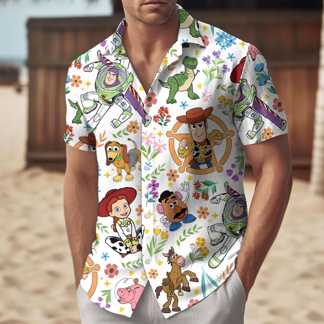 Disney Toy Story Hawaiian Shirt, Woody Buzz Hawaiian Outfit