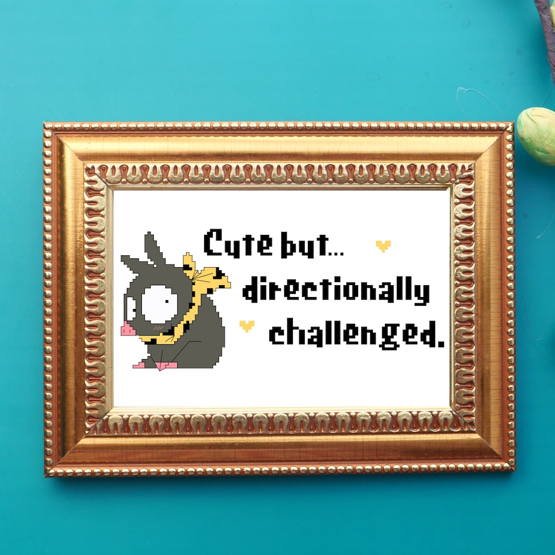 Directionally Challenged Cross Stitch Pattern - Etsy