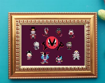 Helluva Crew Cross Stitch Pattern