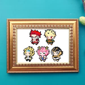 Pixel Bakusquad Cross Stitch Pattern