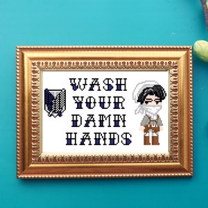 Germaphobic Scout Captain Cross Stitch Pattern