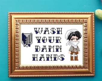 Germaphobic Scout Captain Cross Stitch Pattern
